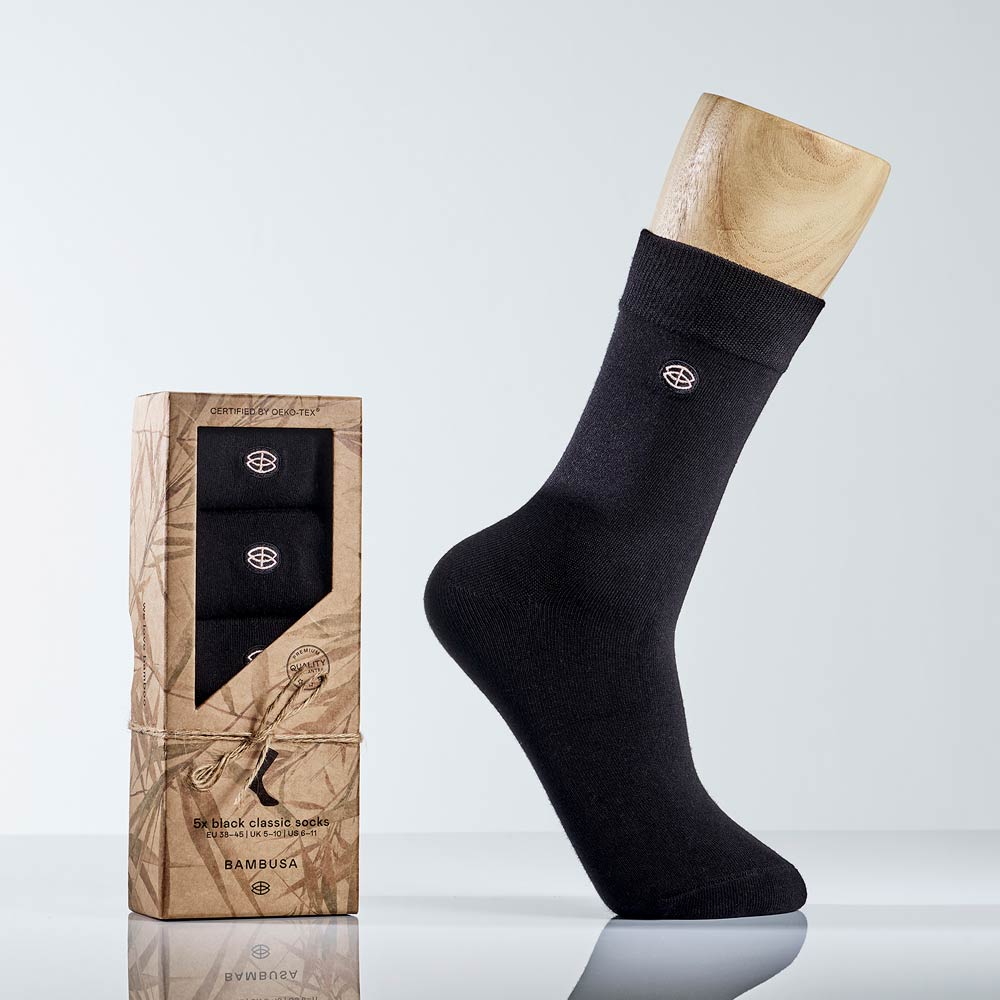 Bambusa sorte dressokker, 5 par